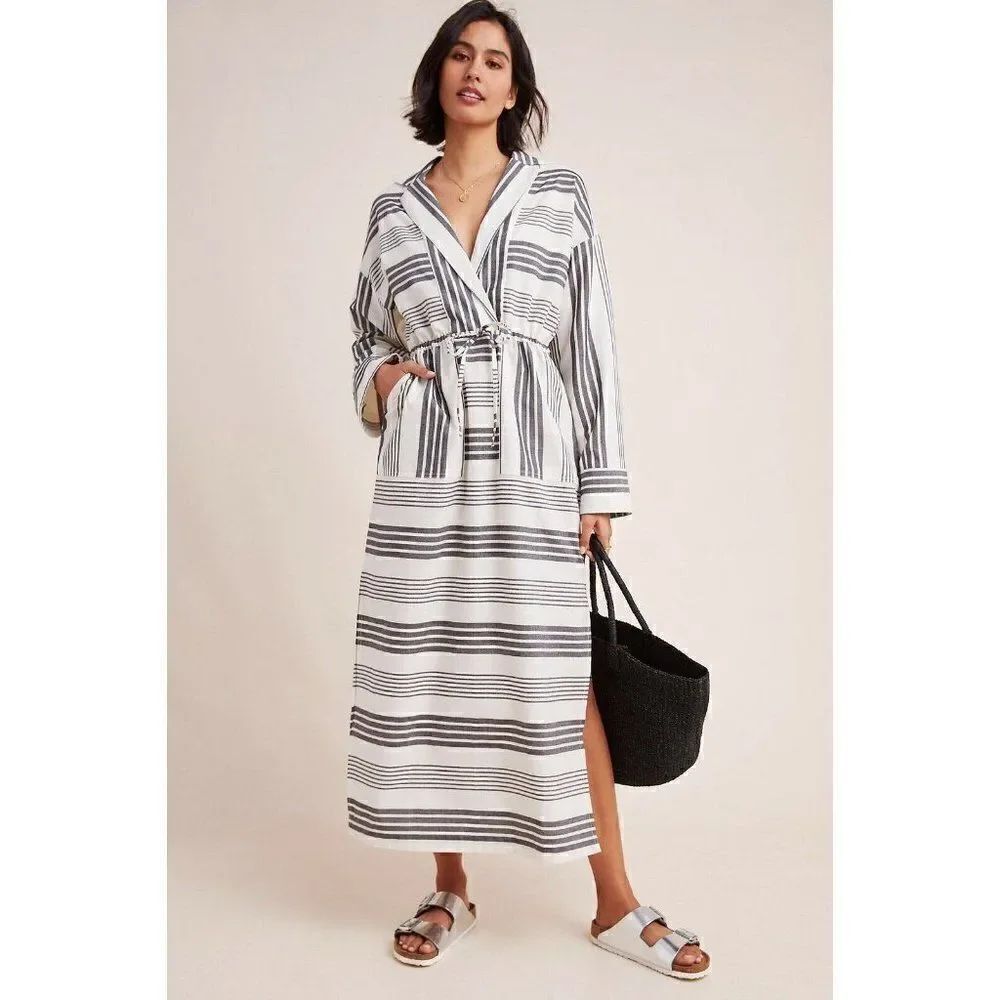 NEW MARA HOFFMAN SWIM STRIPED DIEGA COVER UP DRESS - Picture 6 of 8